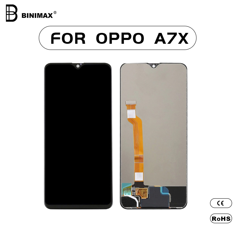 Mobiltelefon LCD- k képernyője az OPPO A7X mobiltelefon BINIMAX helyettesítési kijelzője