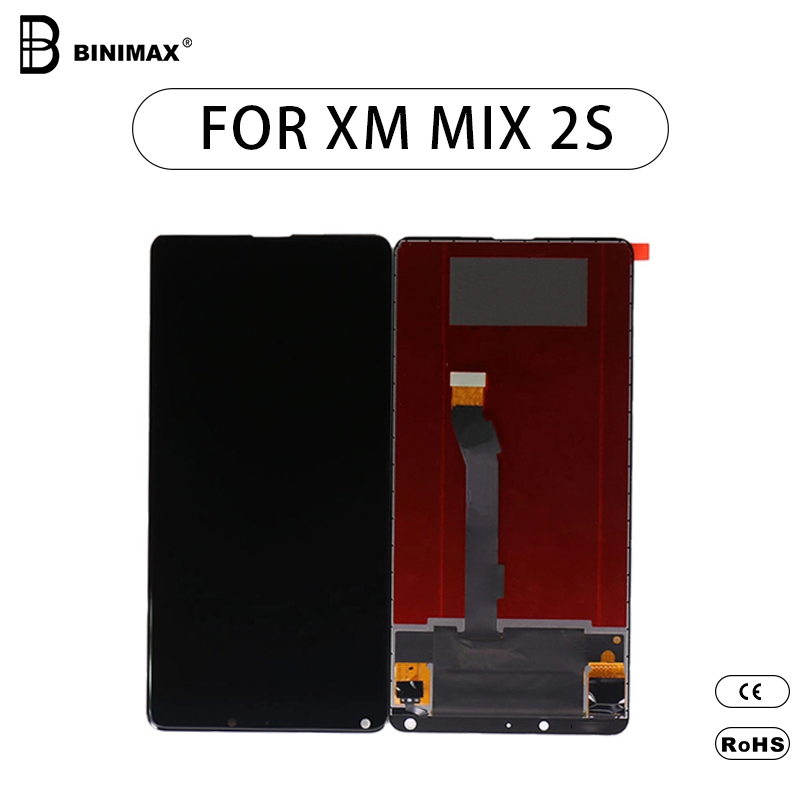 Mobiltelefon LCD- k képernyője A BINIMAX helyettesítési kijelző az MI mix 2-es mobiltelefonhoz