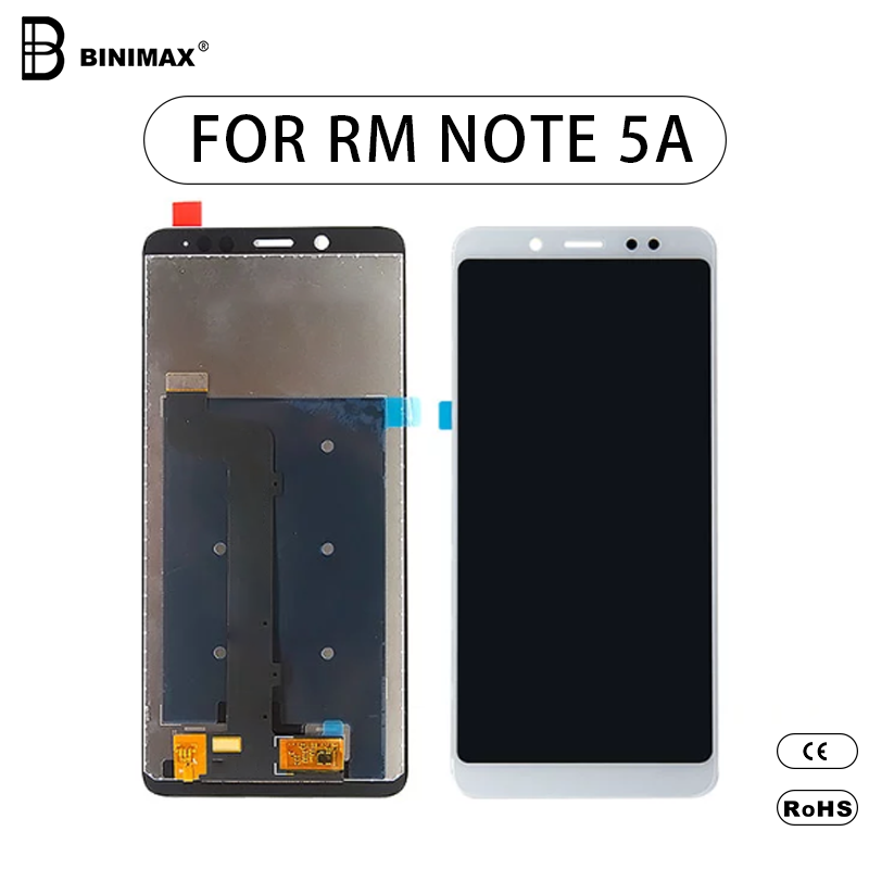 Mobiltelefon LCD-k képernyője a BINIMAX cserélhető mobiltelefon kijelzője REDMI 5A számára