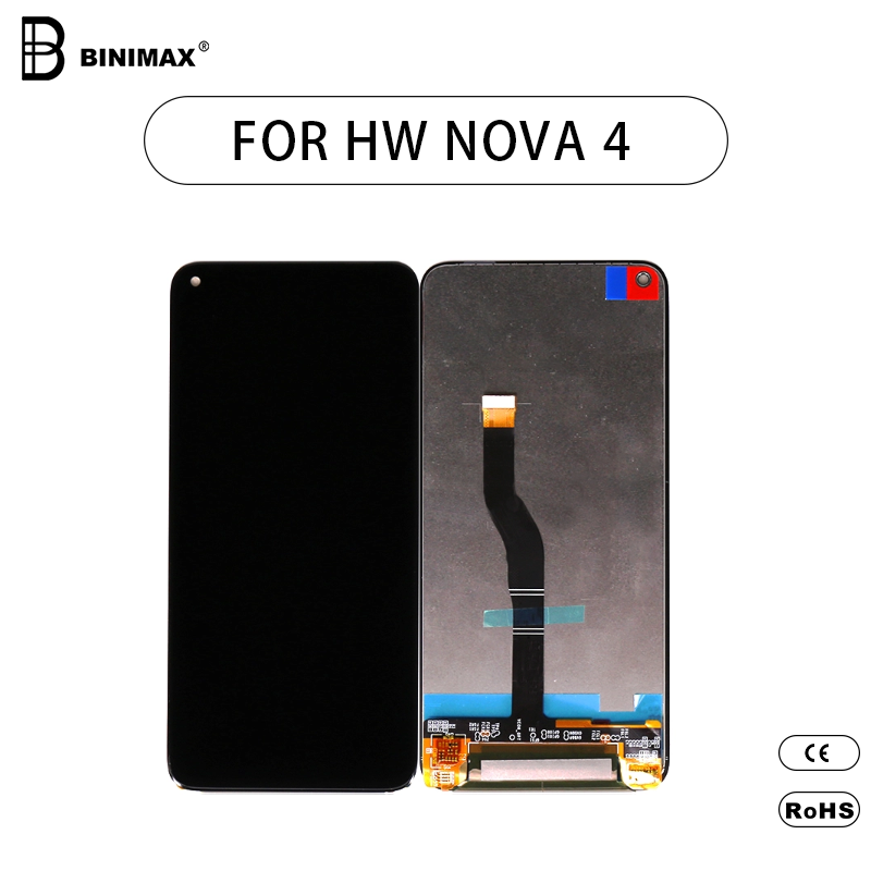 A BINIMAX mobiltelefon TFT LCD-képernyőinek képernyője a HW nova 4 készülékhez